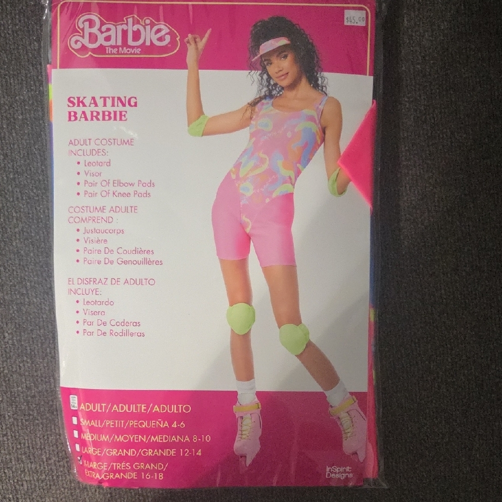 *BRAND NEW* Barbie Skating Costume with Pink and Neon Green Accents